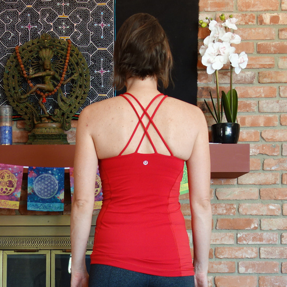 lululemon athletica Tops - Lululemon Virtuous Tank Top in Currant Red 6